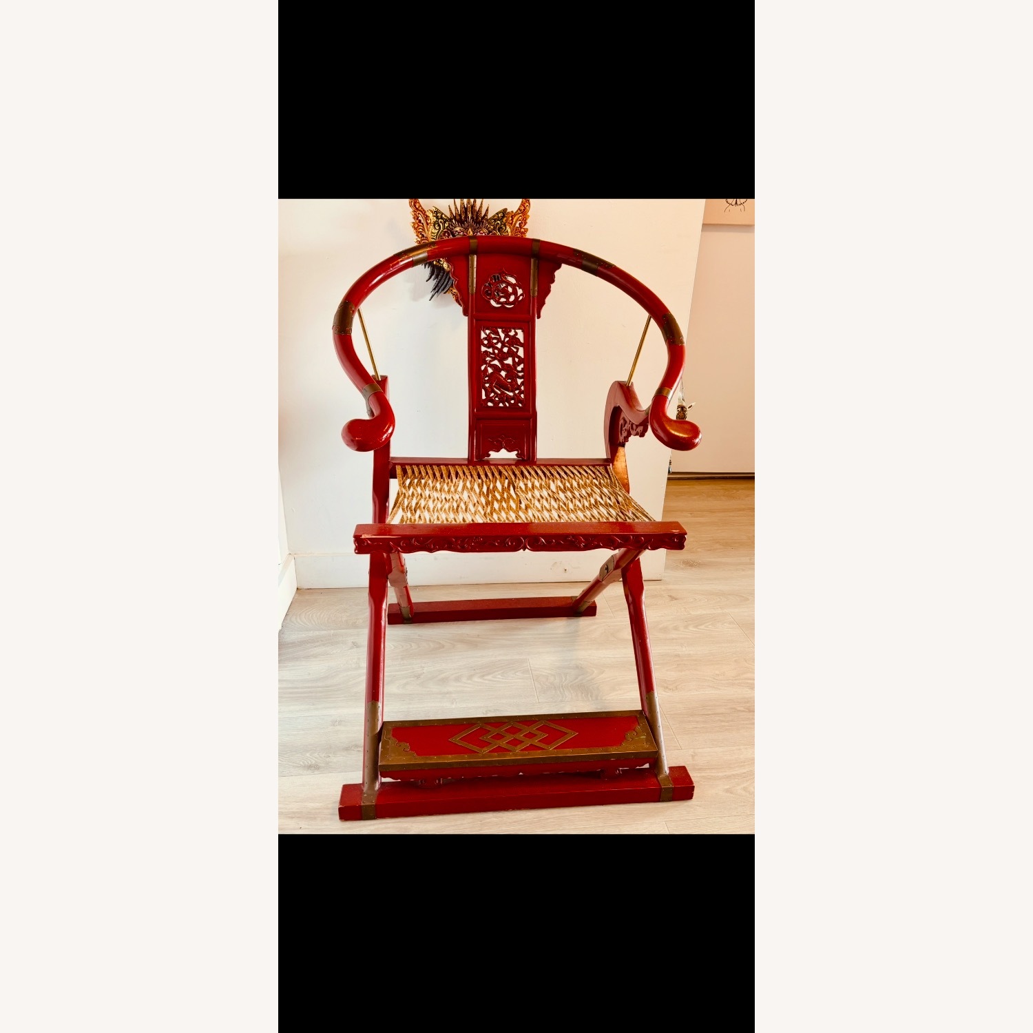 Chinese Imperial Lacquer Chair - image-1