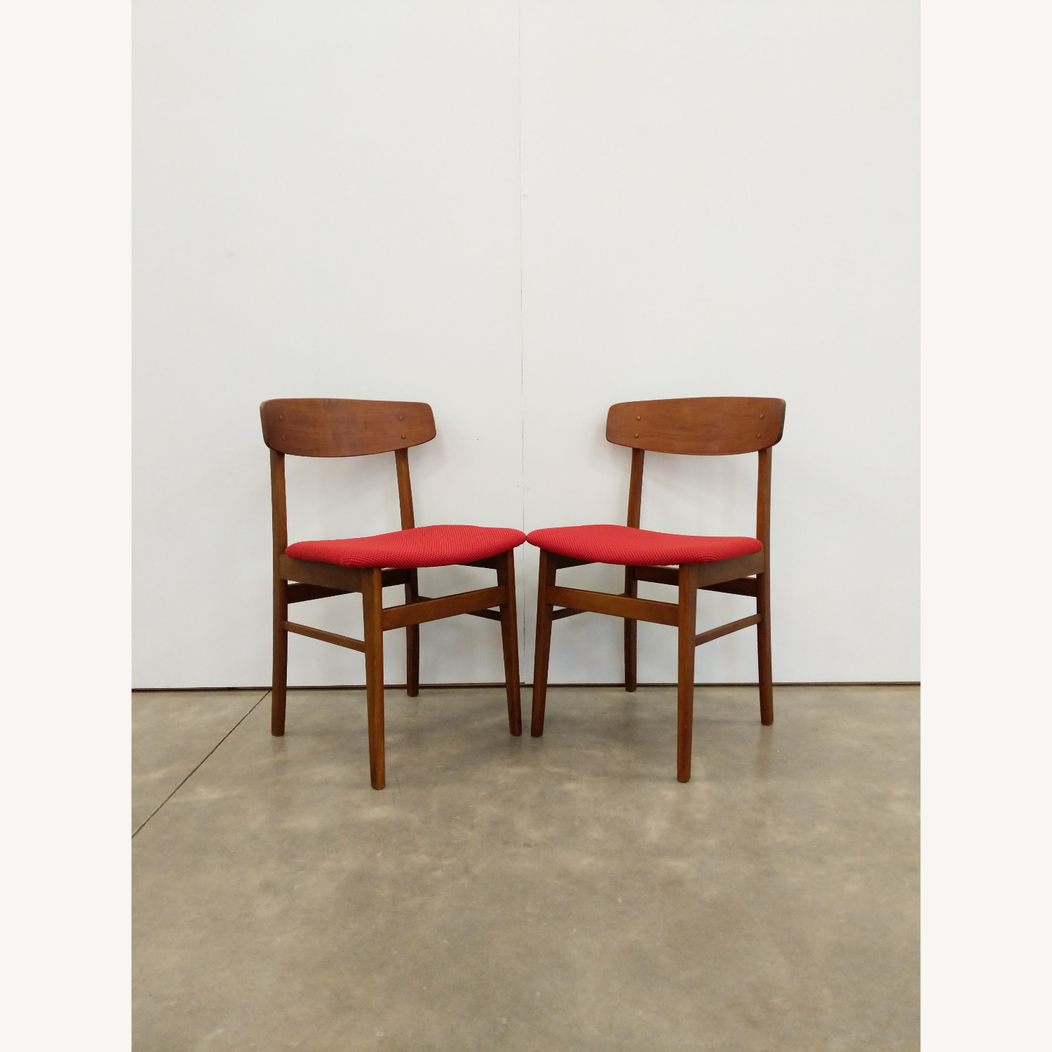 Pair of Vintage Danish Modern Dining Chairs - image-1