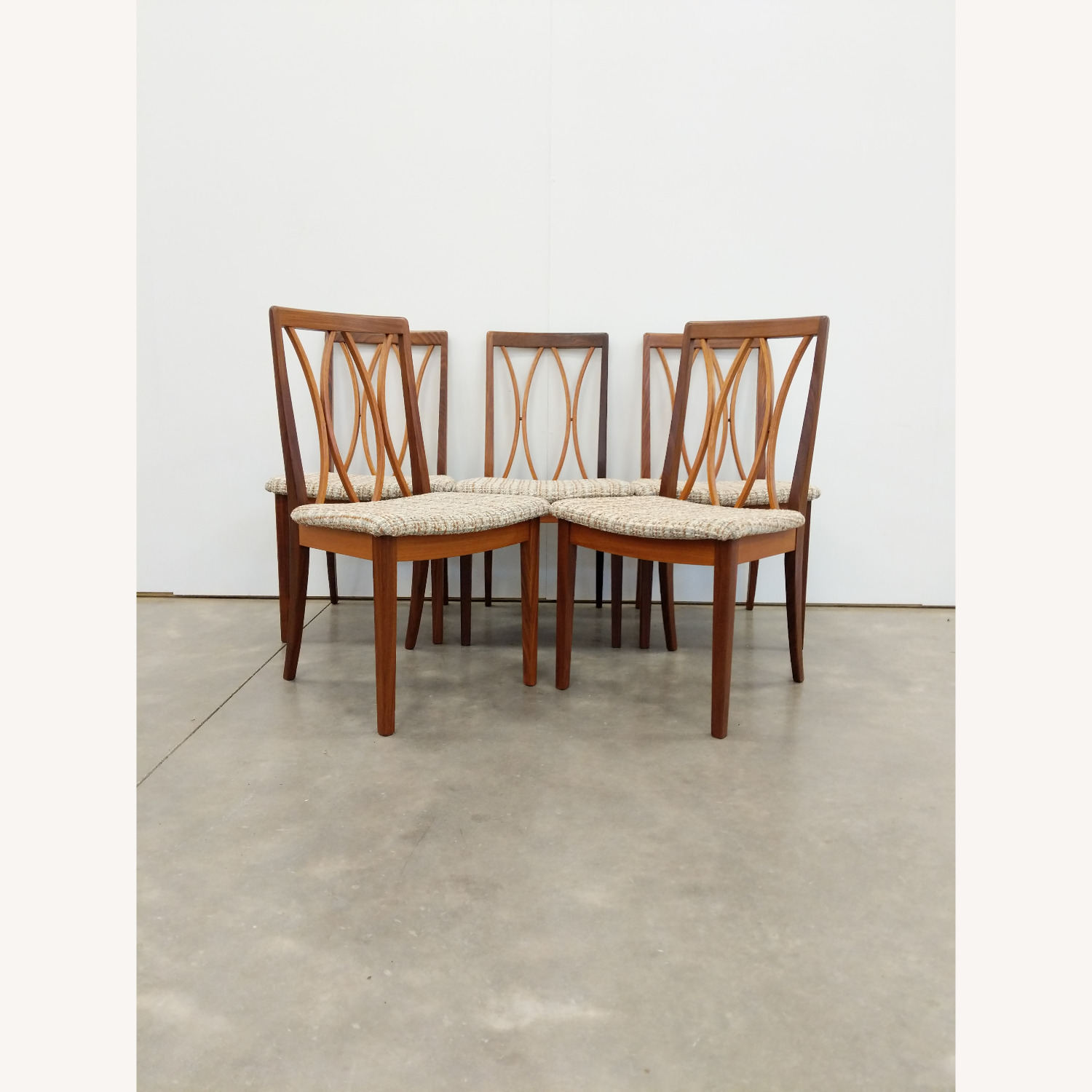 5 Vintage Mid Century Modern G Plan Dining Chairs - image-1