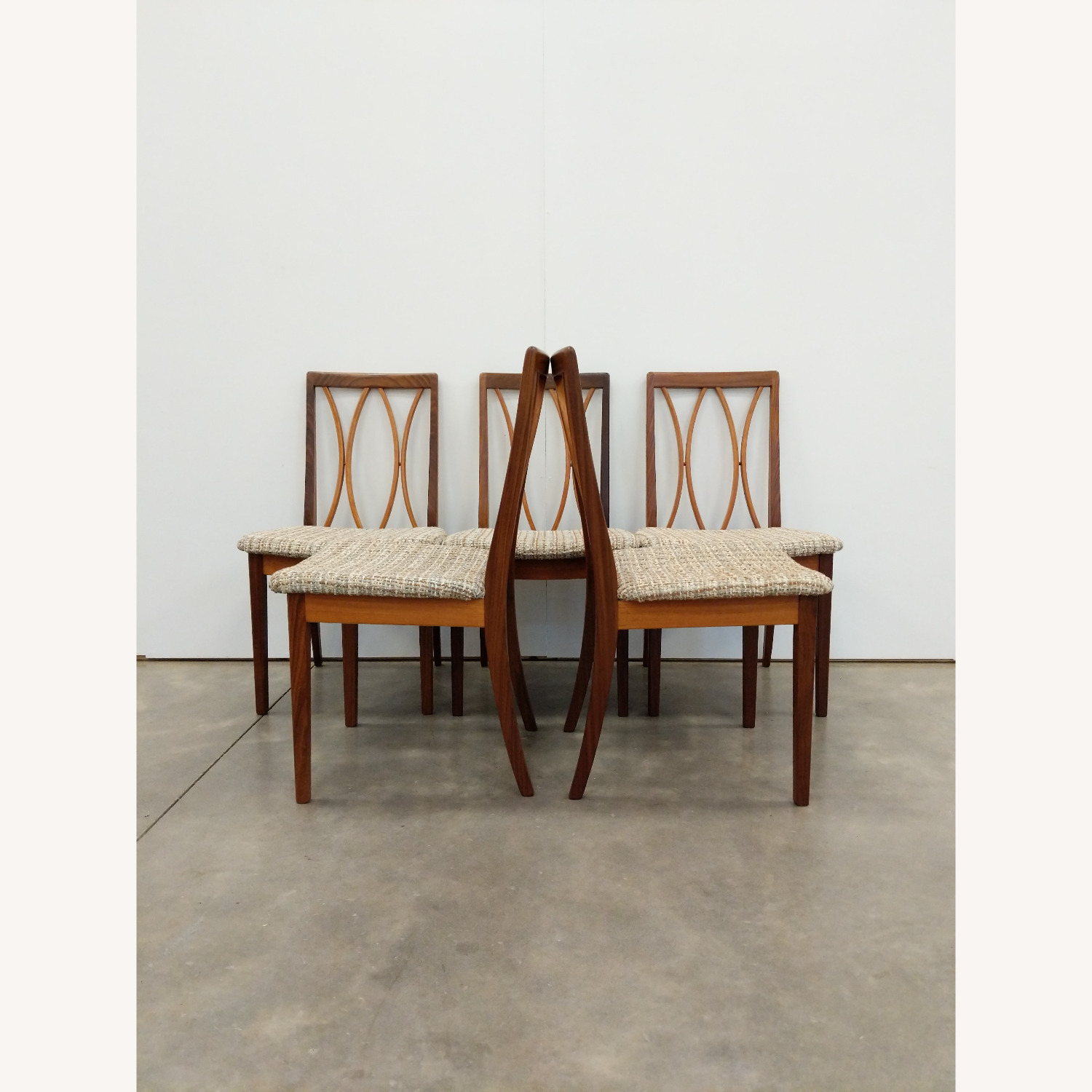 5 Vintage Mid Century Modern G Plan Dining Chairs - image-4