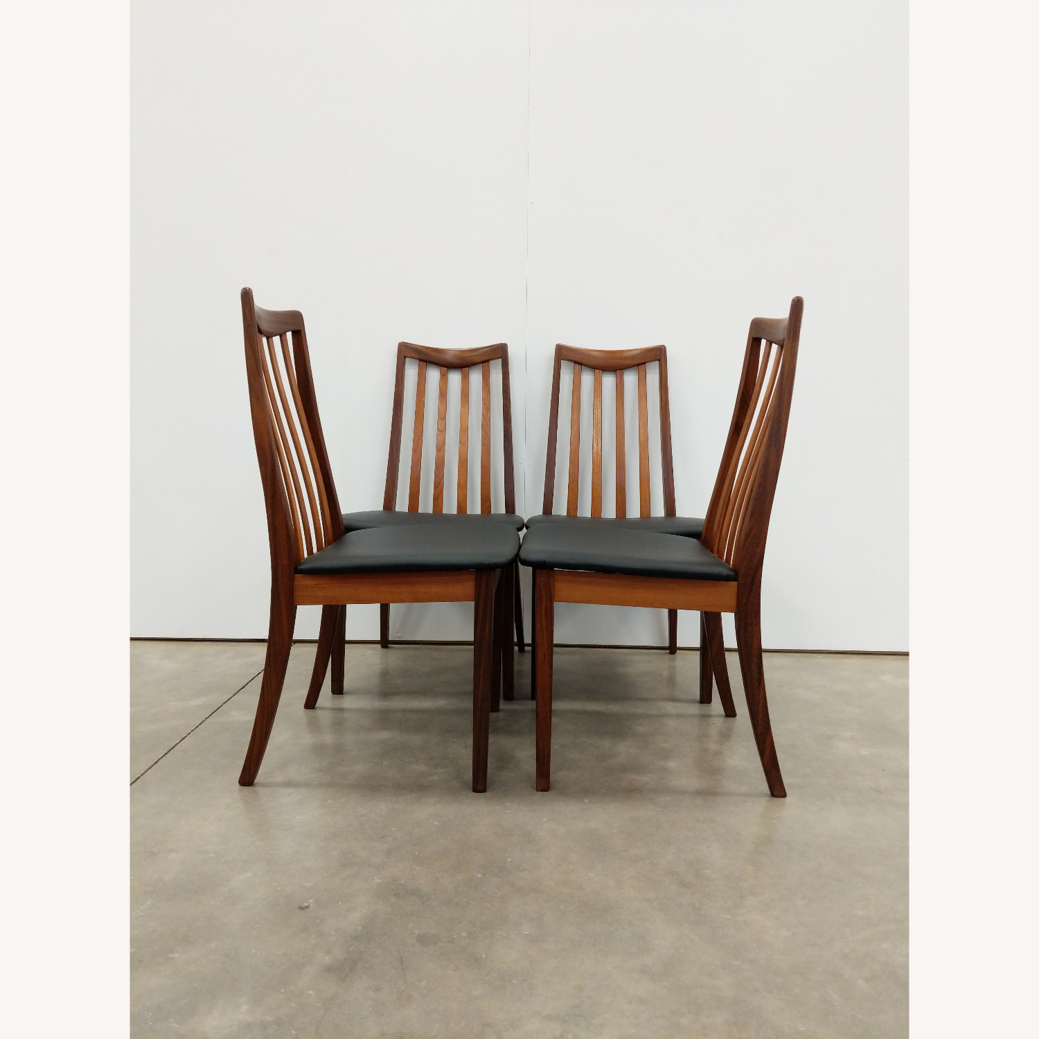 4 Vintage Mid Century Modern G Plan Dining Chairs - image-1
