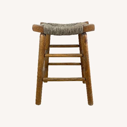 Used Vintage Modern Rush Seat Stool for sale on AptDeco