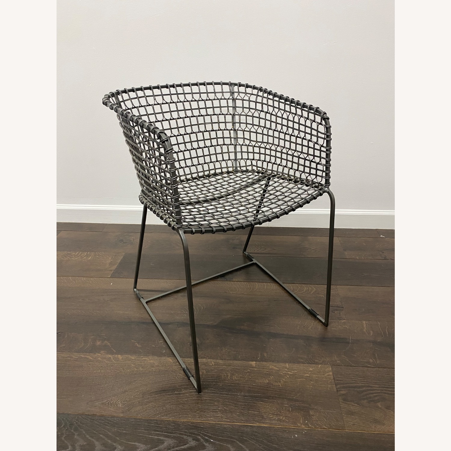 Crate & Barrel Tig Metal Dining Chair - image-1