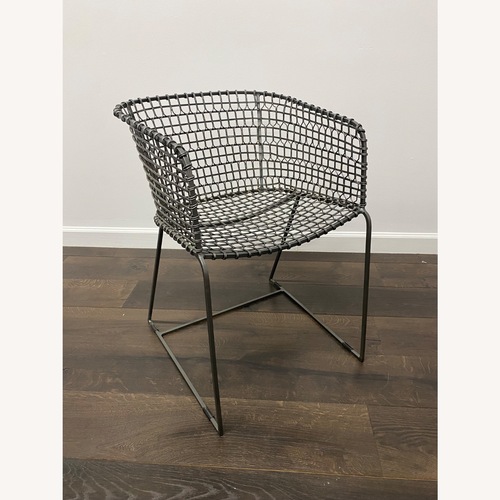 Used Crate & Barrel Tig Metal Dining Chair for sale on AptDeco