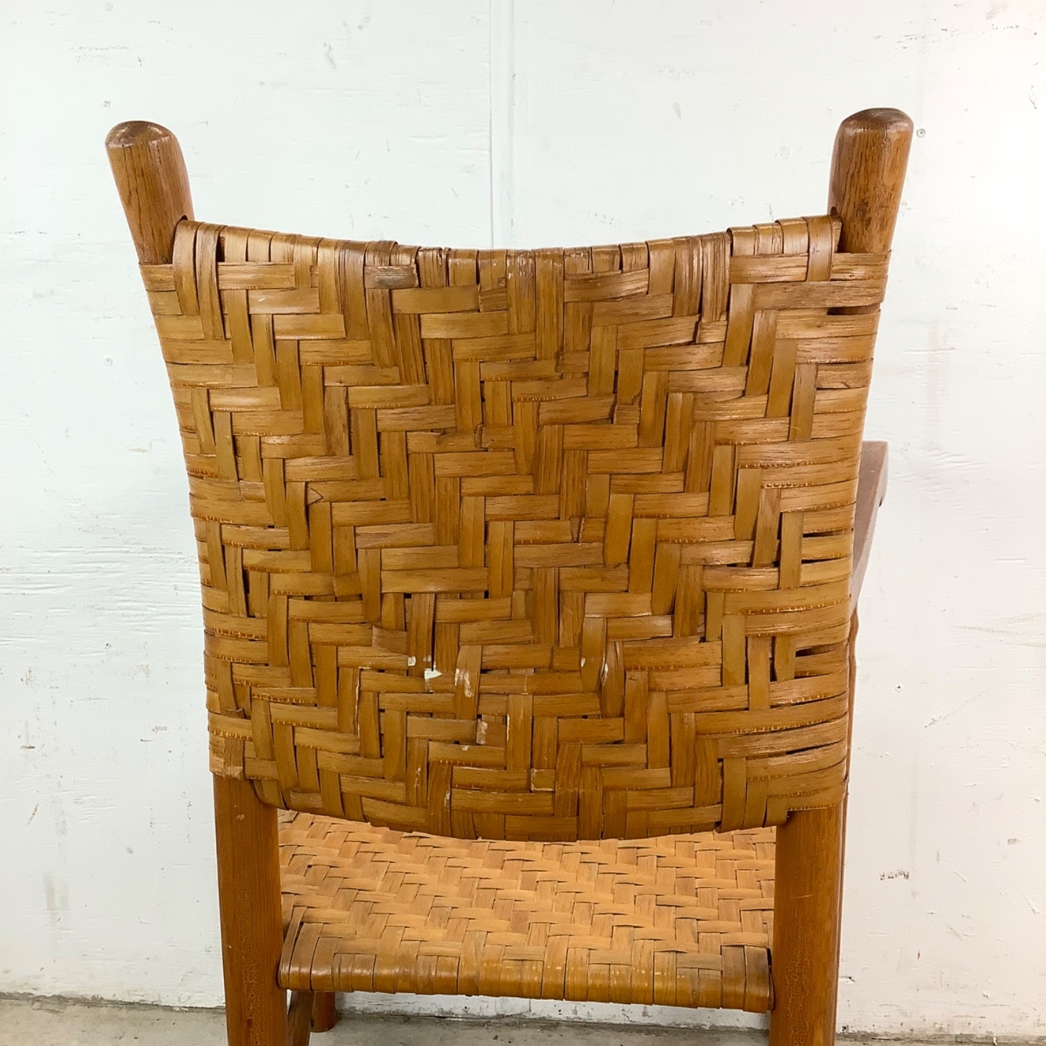 Vintage Woven Rattan Armchair - image-12