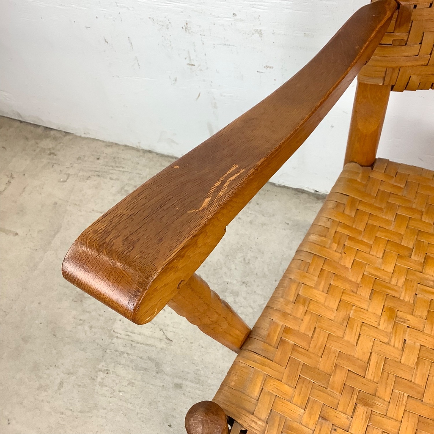 Vintage Woven Rattan Armchair - image-18