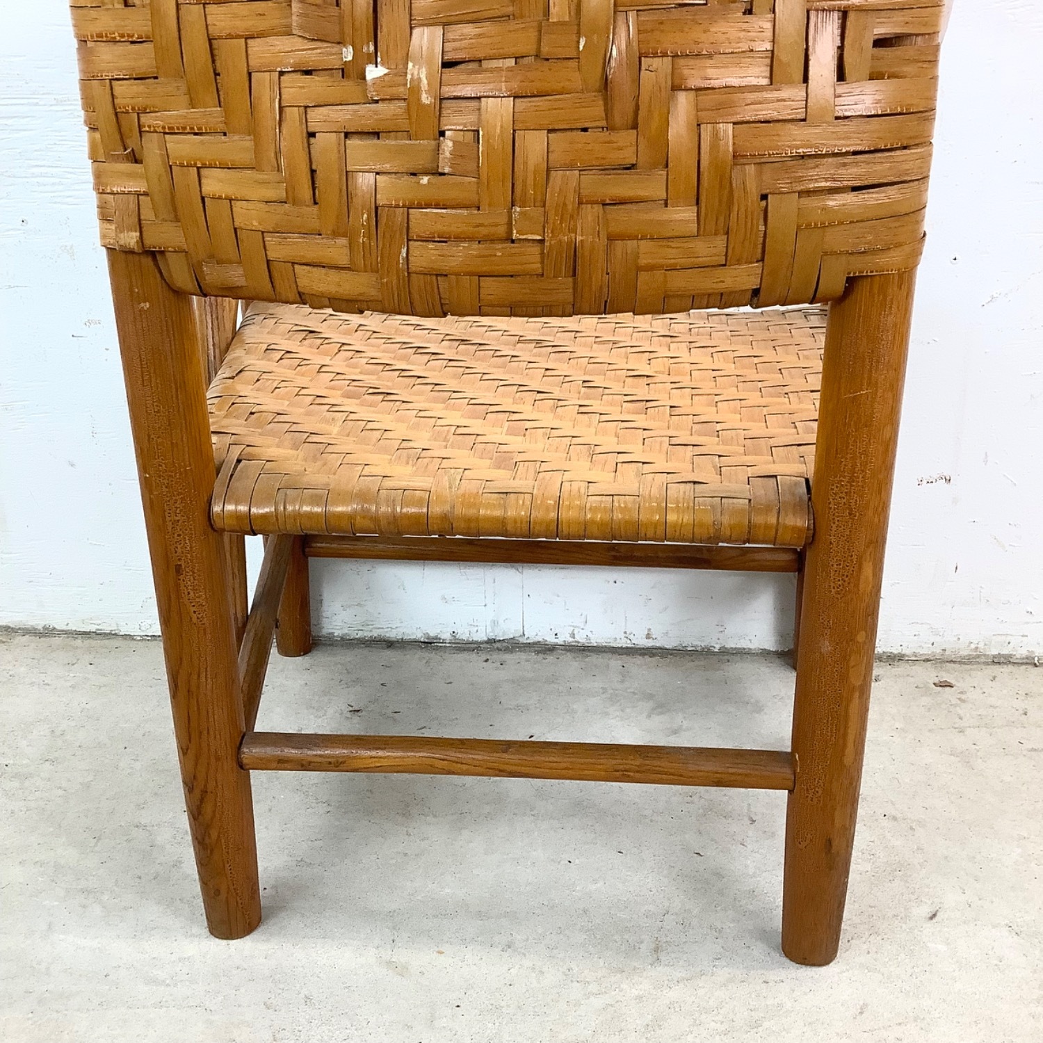 Vintage Woven Rattan Armchair - image-10