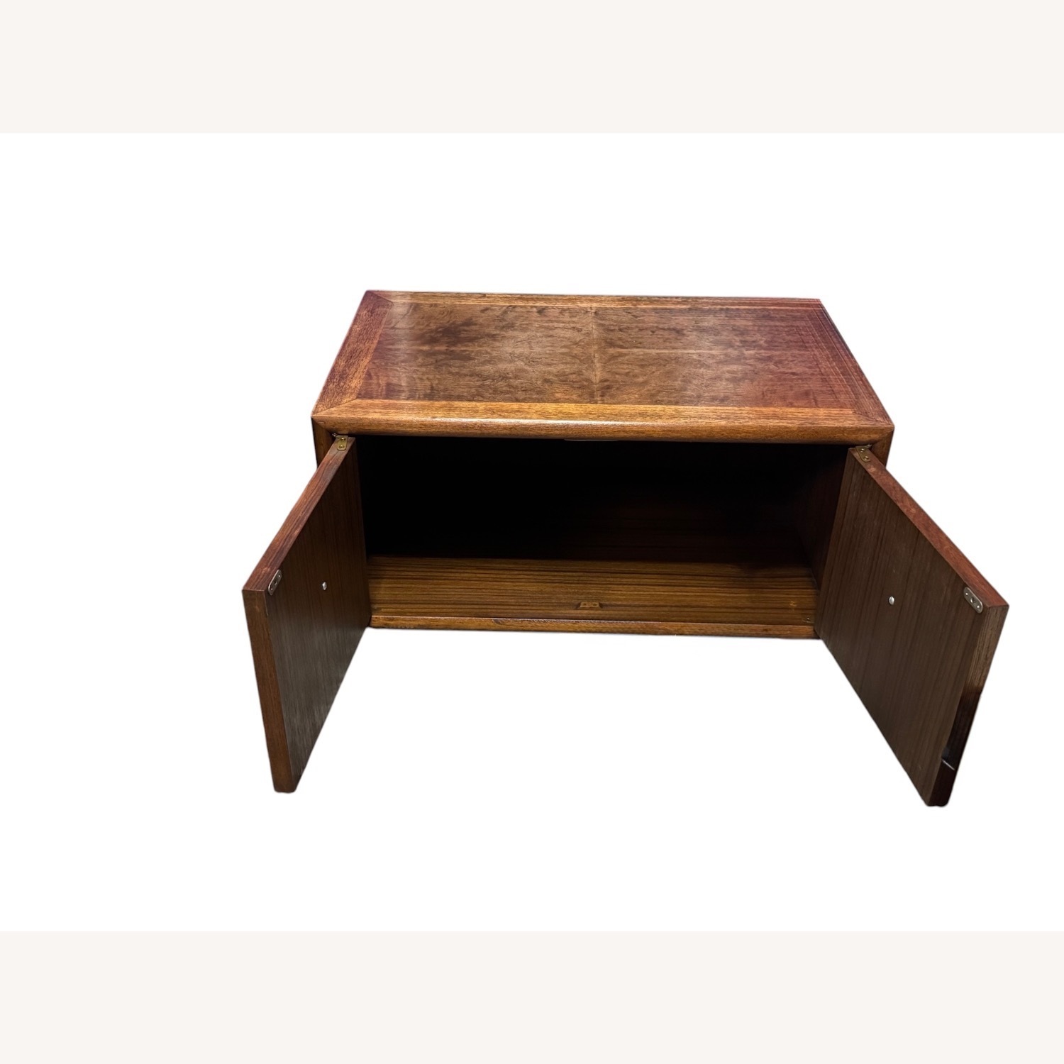 Stunning MCM Burl Wood Nightstand Asian-Inspired - image-4