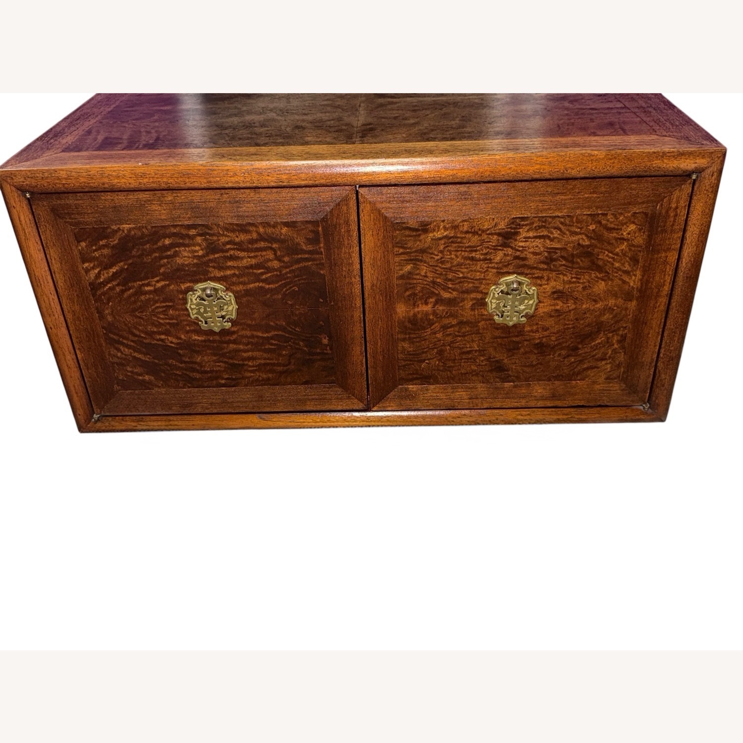 Stunning MCM Burl Wood Nightstand Asian-Inspired - image-10