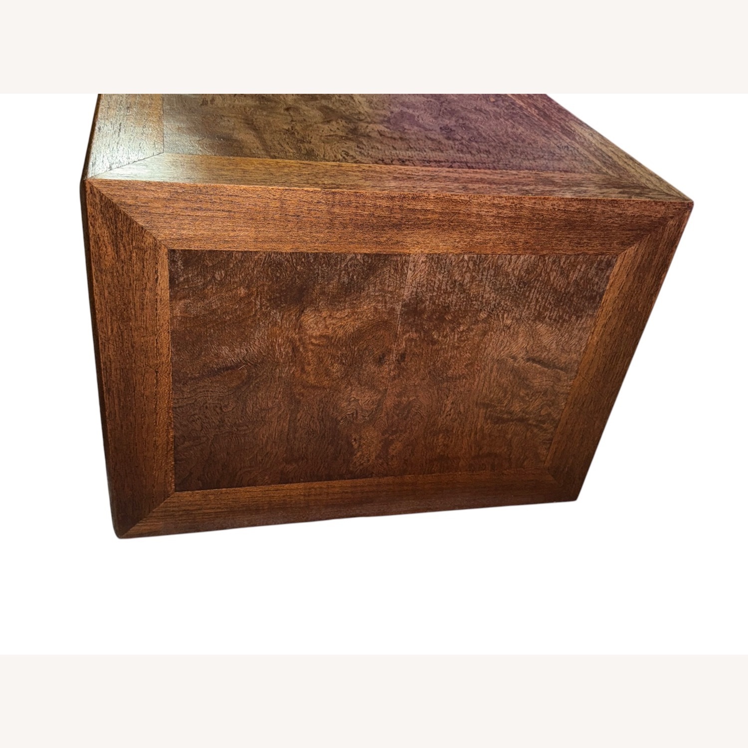 Stunning MCM Burl Wood Nightstand Asian-Inspired - image-8