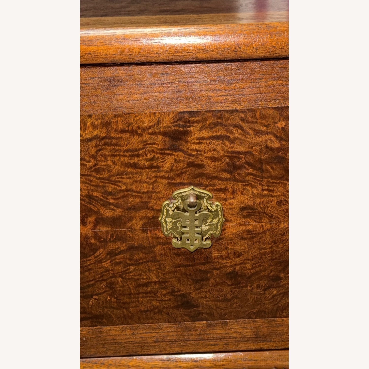 Stunning MCM Burl Wood Nightstand Asian-Inspired - image-5