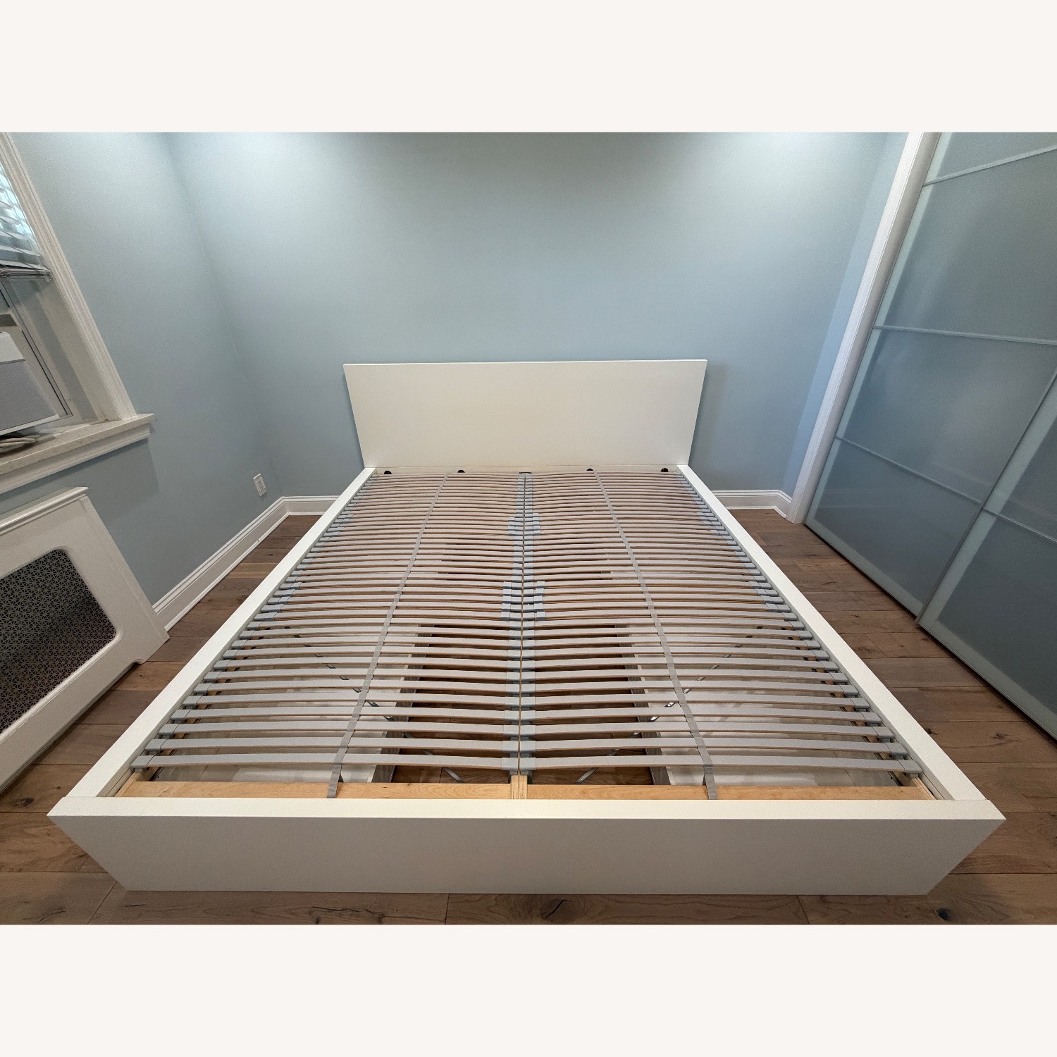 IKEA Malm King Bed (White) With 4 Storage Boxes - AptDeco