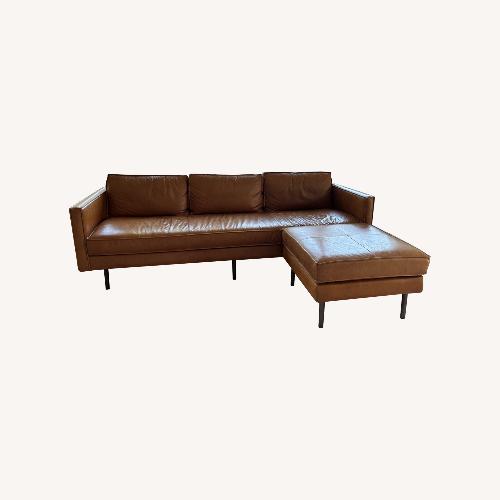 Used West Elm Signature Axel Leather Sofa for sale on AptDeco
