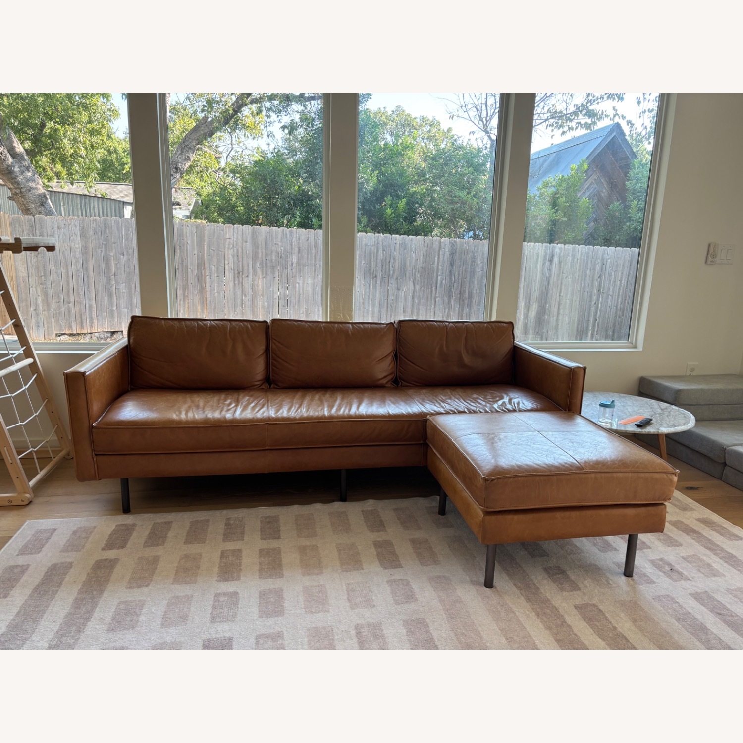 West Elm Signature Axel Leather Sofa  - image-2