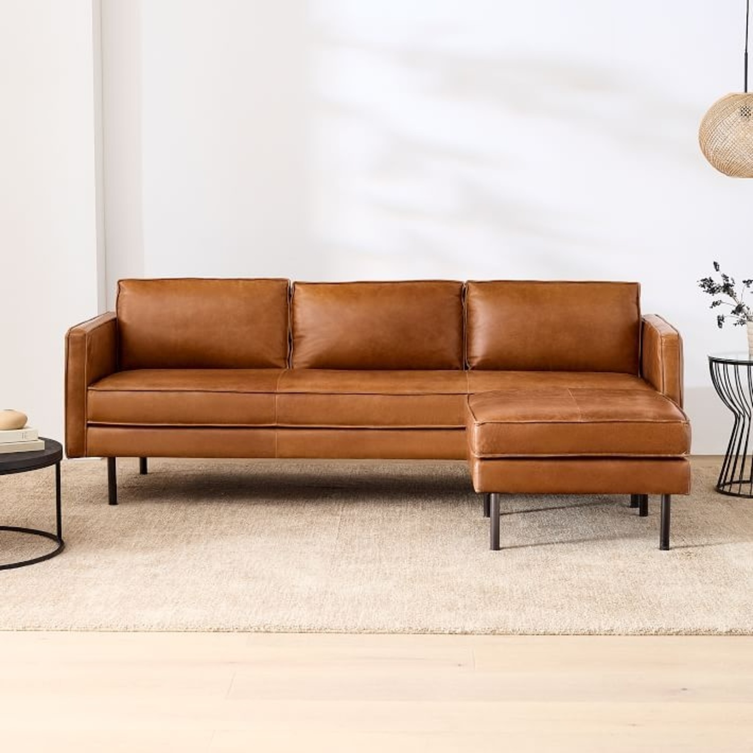 West Elm Signature Axel Leather Sofa  - image-7
