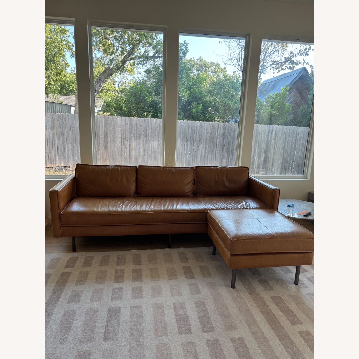 West Elm Signature Axel Leather Sofa  - image-1