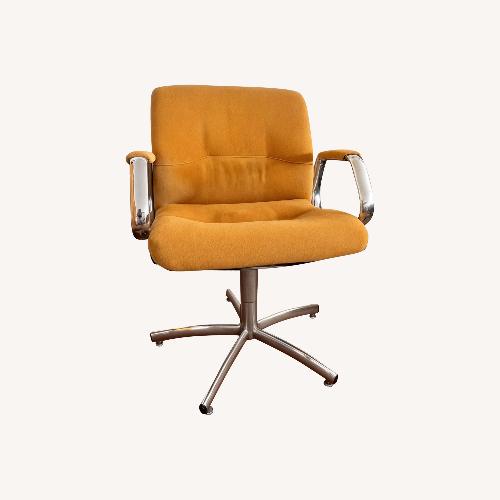 Used Vintage/Antique Yellow Fabric Office Chairs for sale on AptDeco