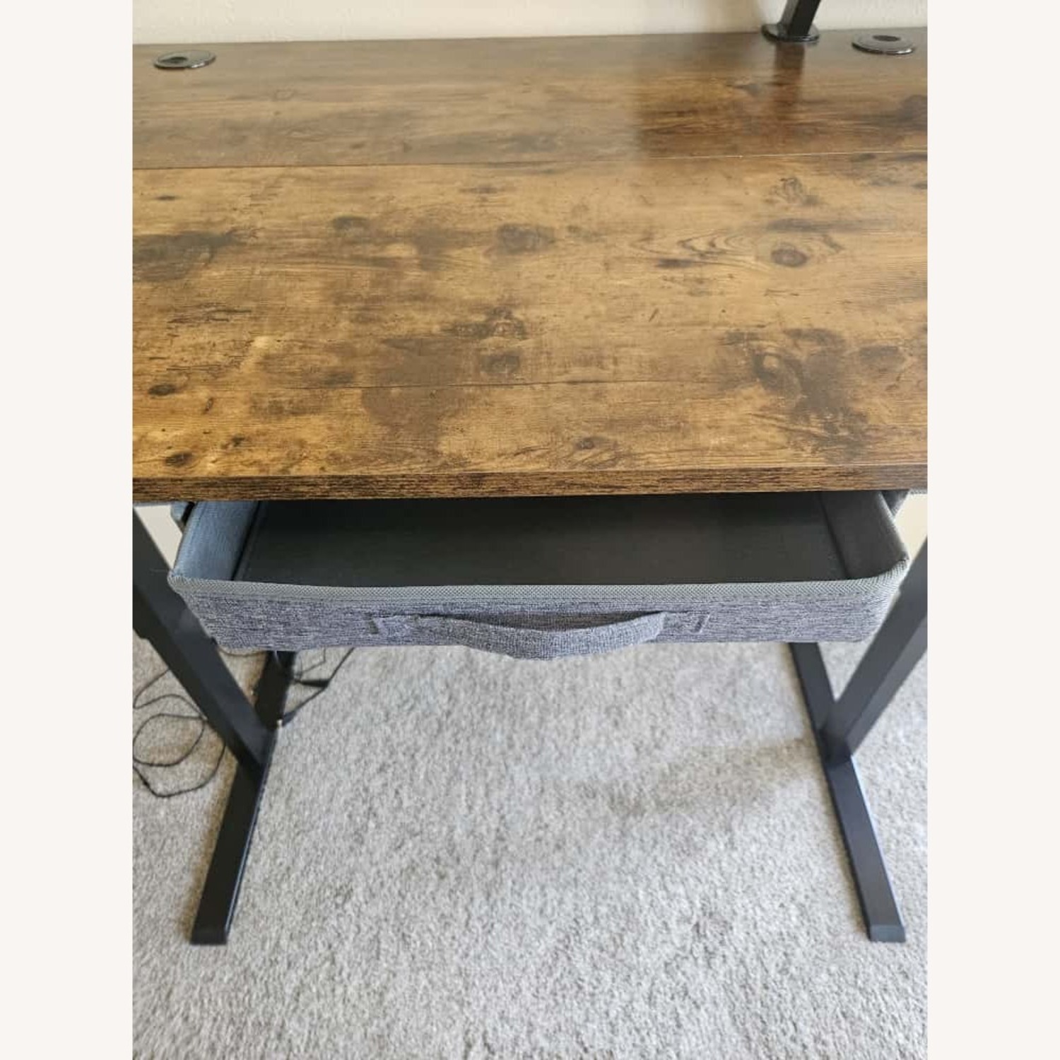 Lasherrie Dark Brown Wood Desk - image-12