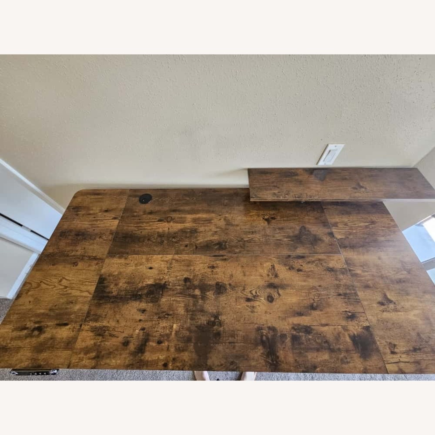 Lasherrie Dark Brown Wood Desk - image-2