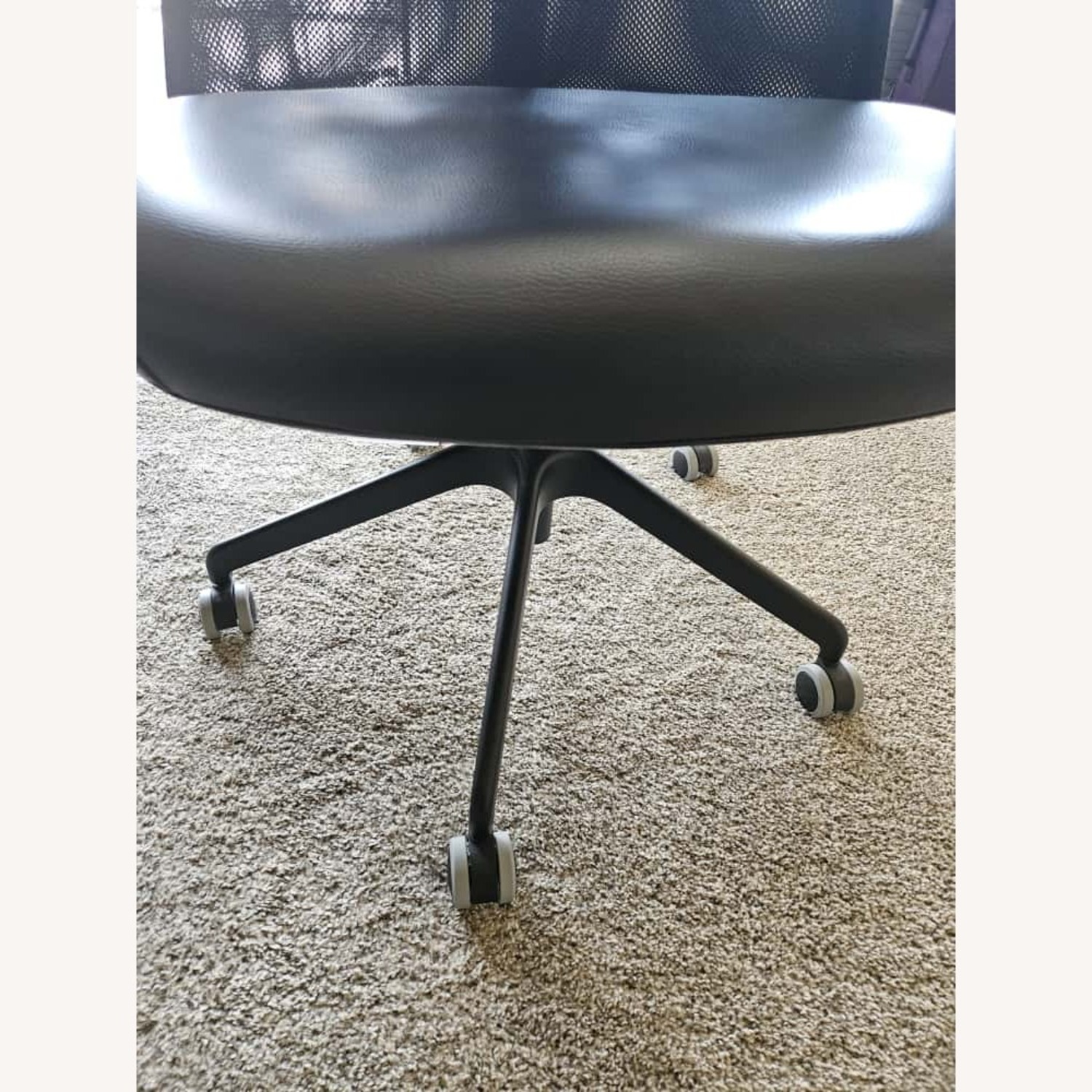 IKEA Järvfjället Black Leather Office Chair - image-4