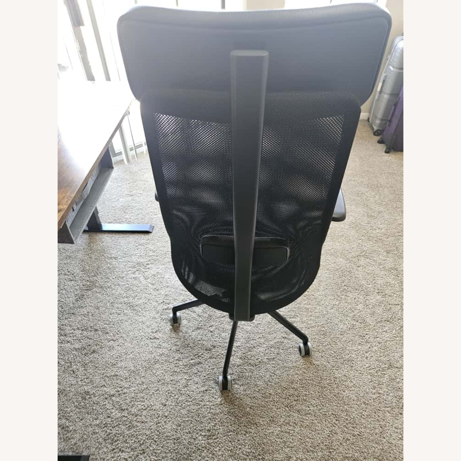 IKEA Järvfjället Black Leather Office Chair - image-3