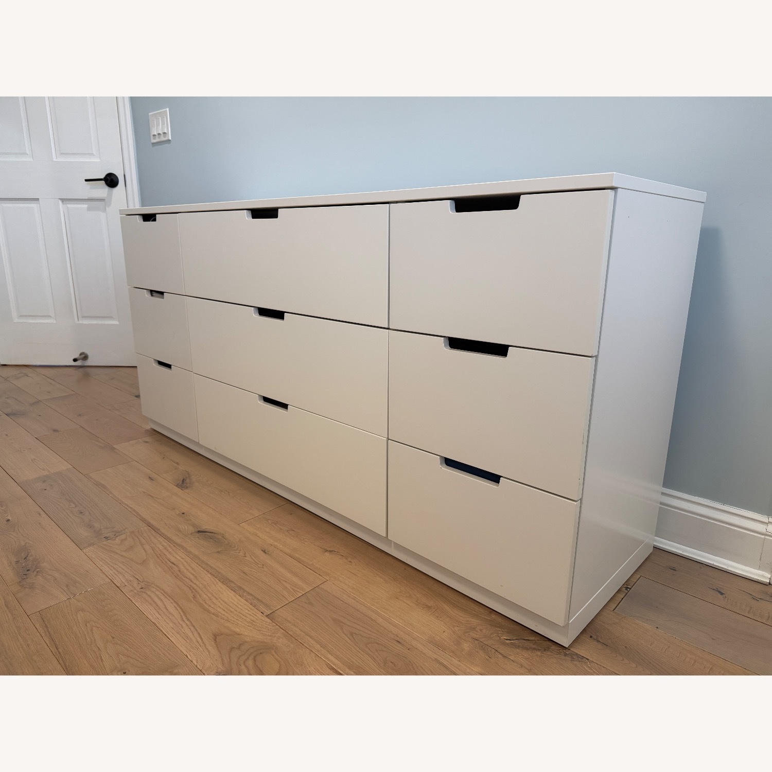 IKEA NORDLI White 9 Drawers Dresser - AptDeco IKEA NORDLI White 9 Drawers Dresser - AptDeco