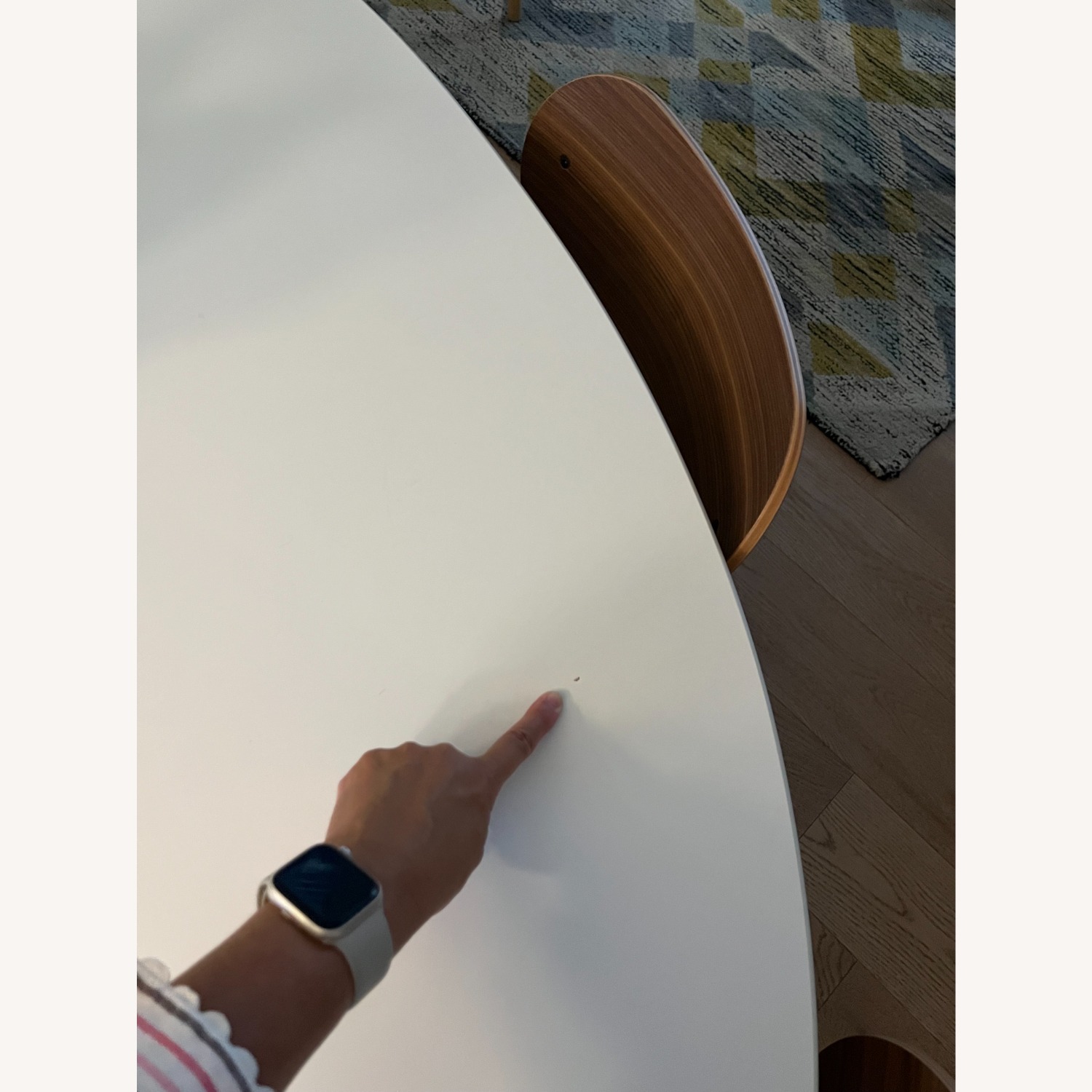 Authentic Eero Saarinen Oval White Dining Table - image-7