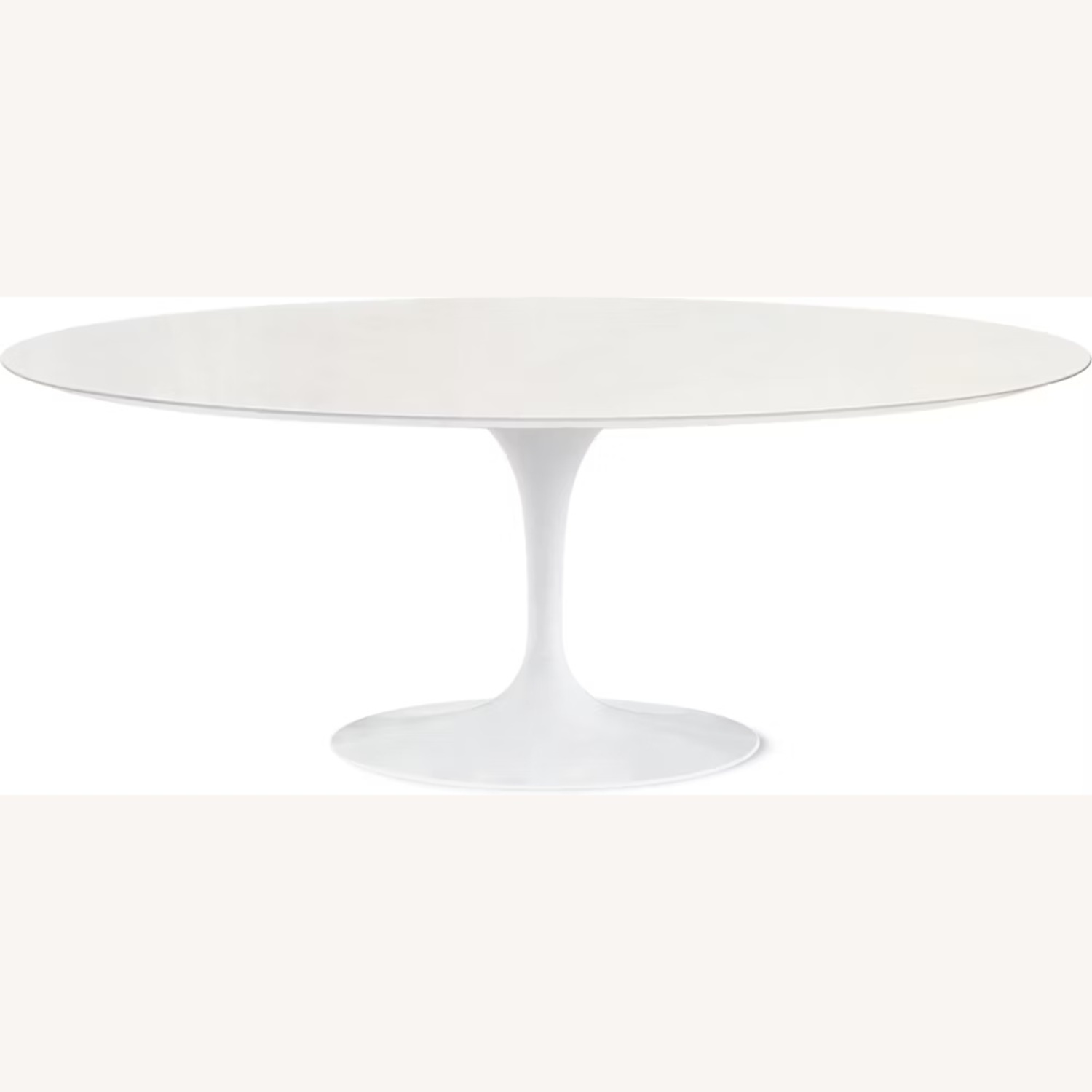 Authentic Eero Saarinen Oval White Dining Table - image-6