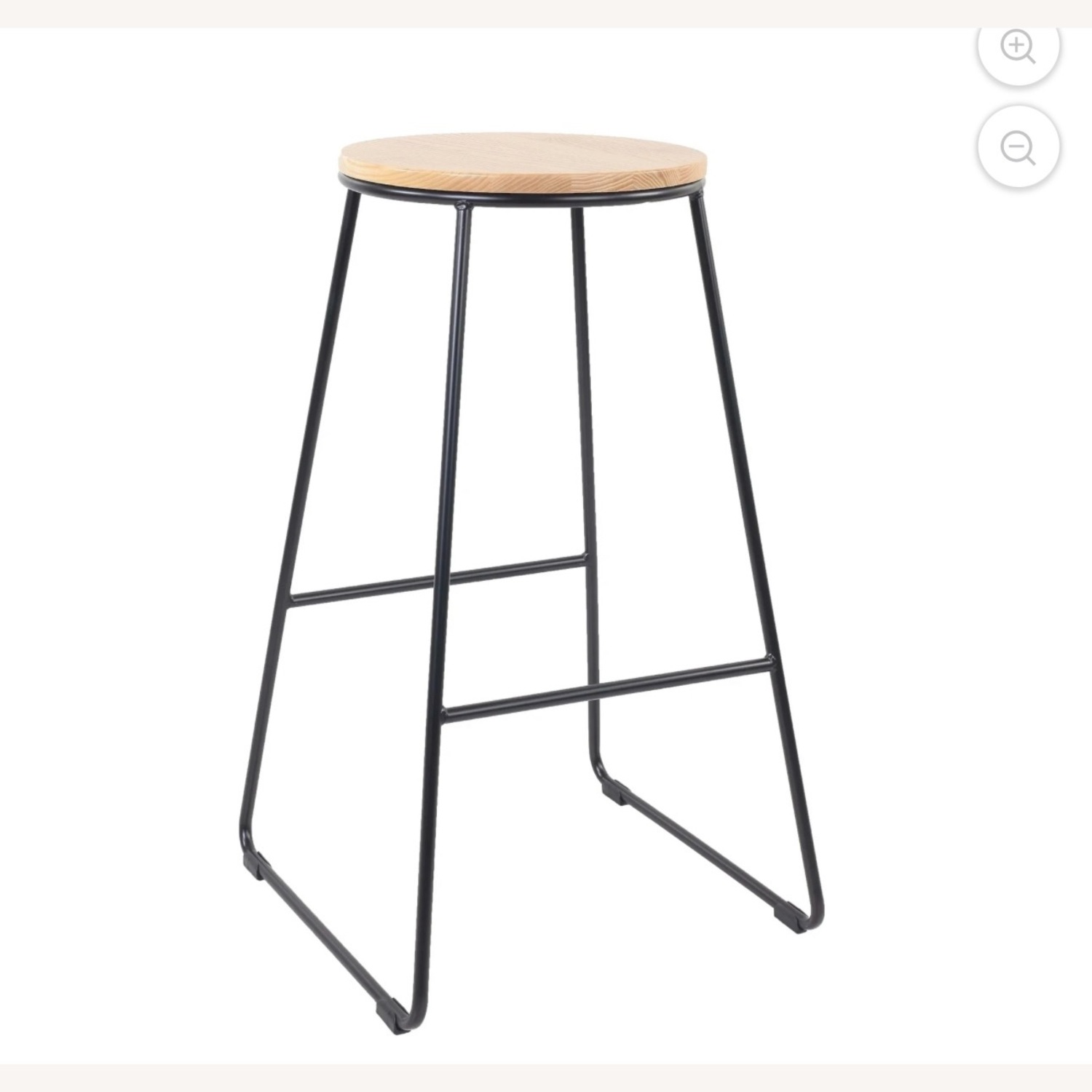 Stool With Nature Wood Seat - image-3