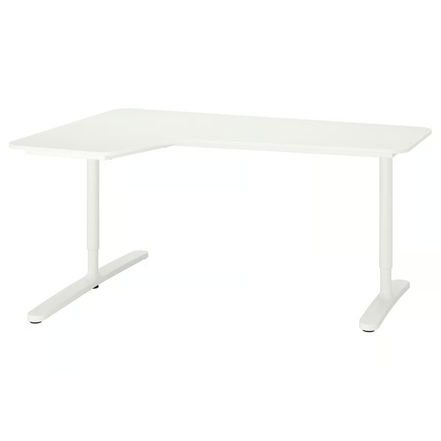 IKEA BEKANT Motorized White Plastic Desk - image-4