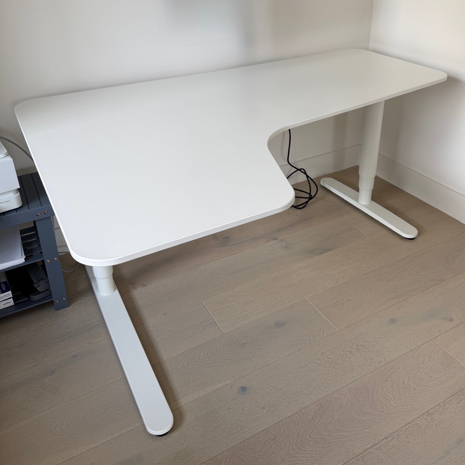 IKEA BEKANT Motorized White Plastic Desk - image-2