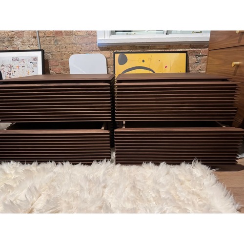 Used Pair of Porada Riga Nightstands in Walnut for sale on AptDeco