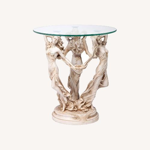 Used  Toscano Designed the Muses Glass-Topped Table for sale on AptDeco