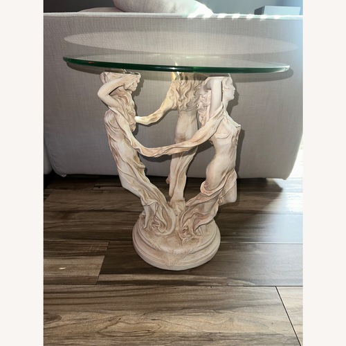 Used  Toscano Designed the Muses Glass-Topped Table for sale on AptDeco