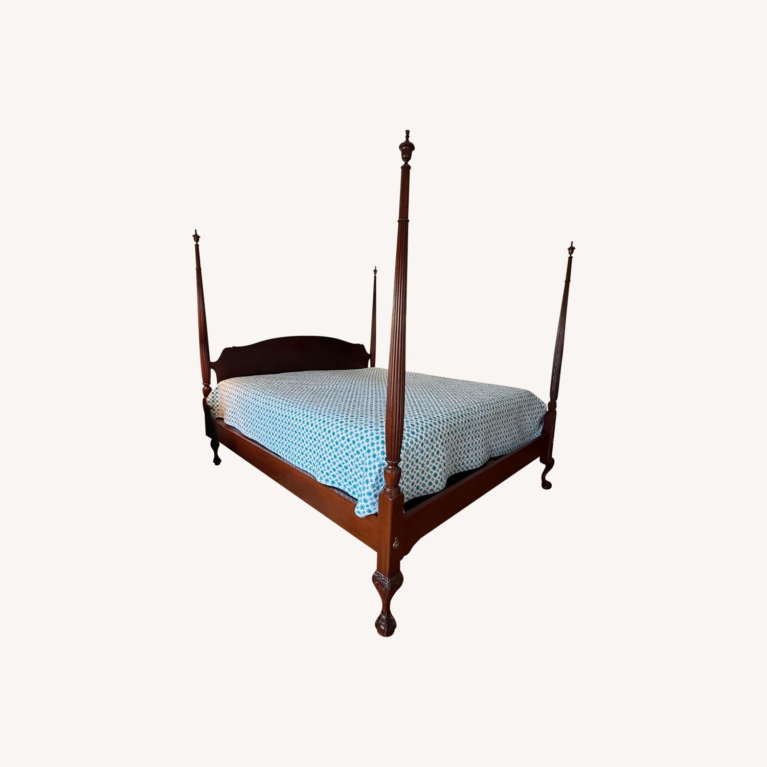 Vintage Mahogany King Bed - image-0