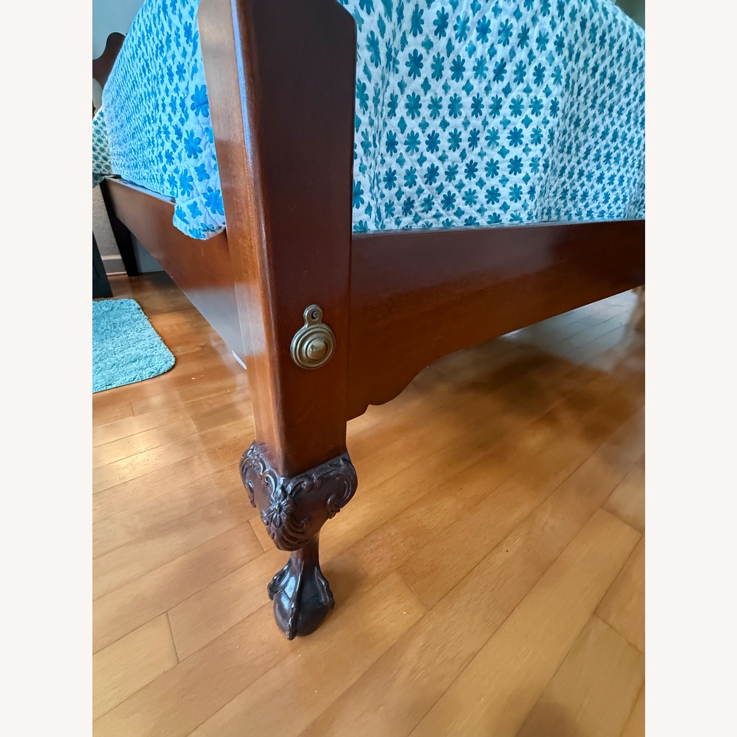 Vintage Mahogany King Bed - image-2