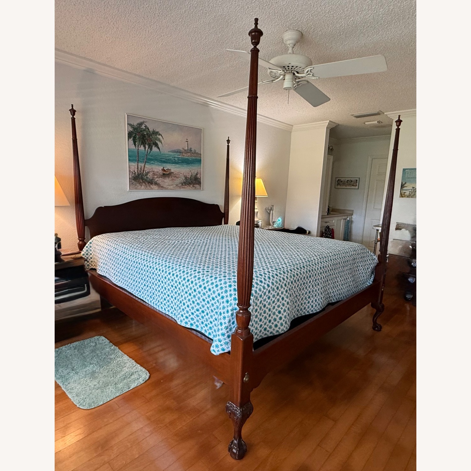 Vintage Mahogany King Bed - image-1
