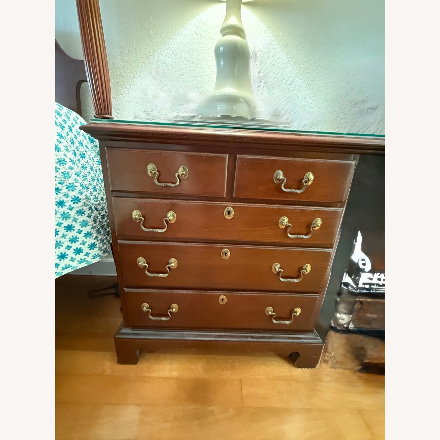 Vintage/Antique Mahogany Nightstand - image-1