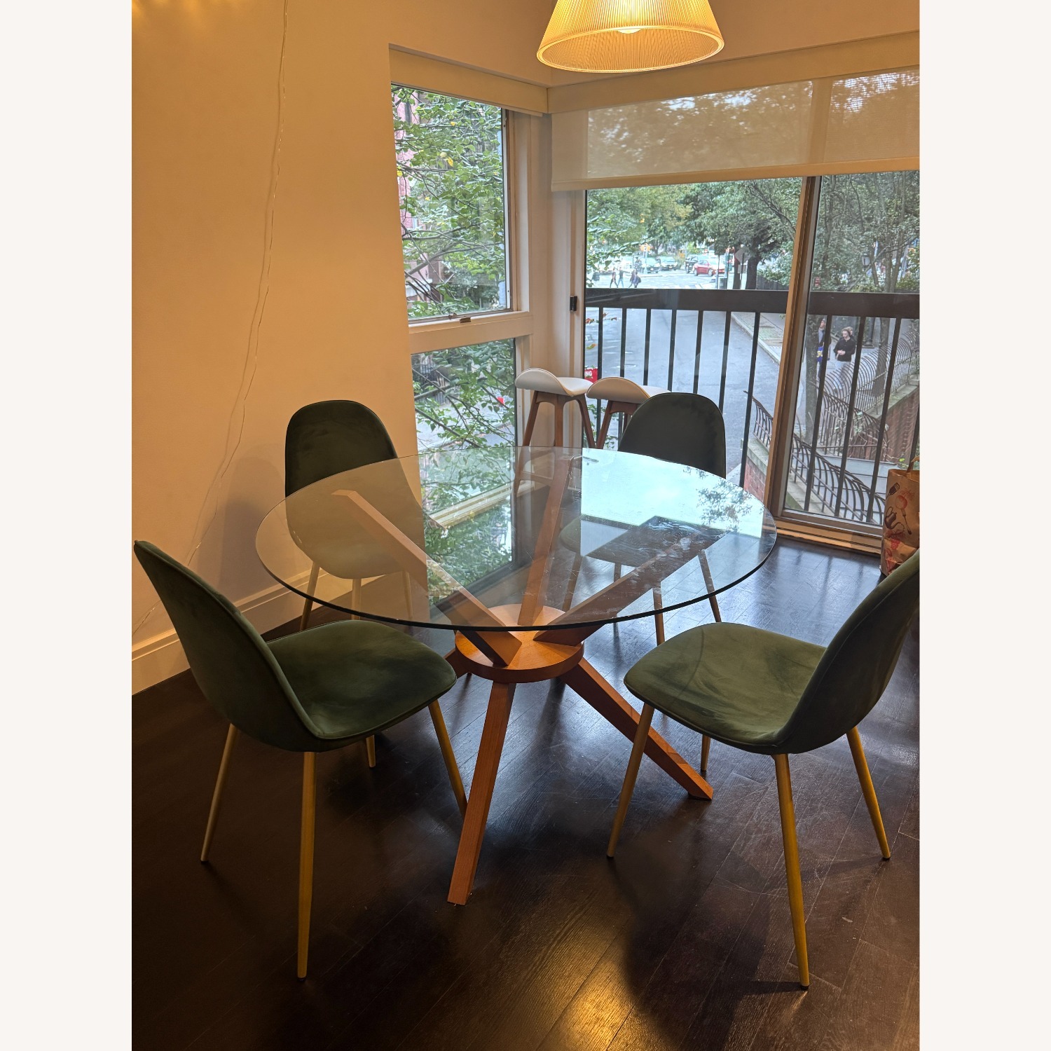 Modern Glass Dining Set - image-3