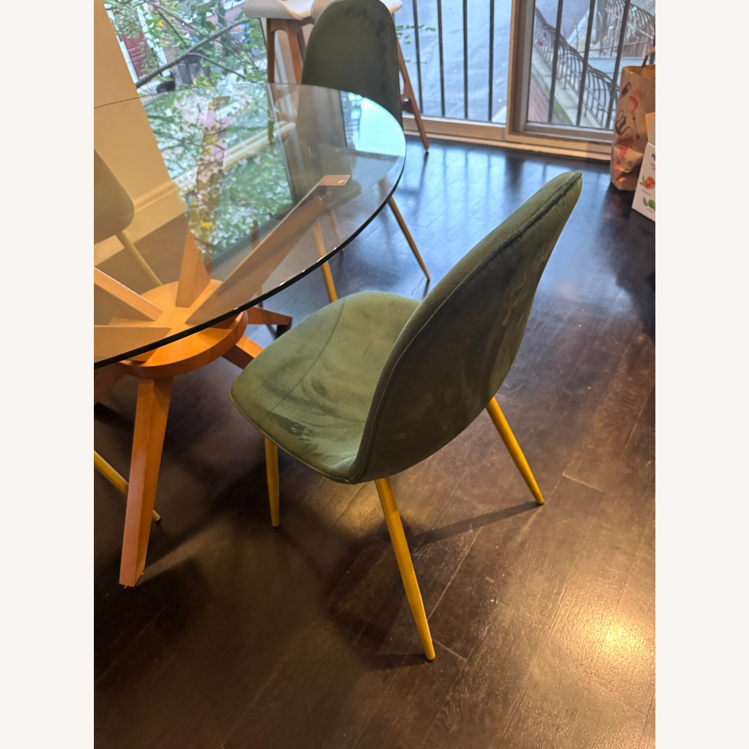 Modern Glass Dining Set - image-1