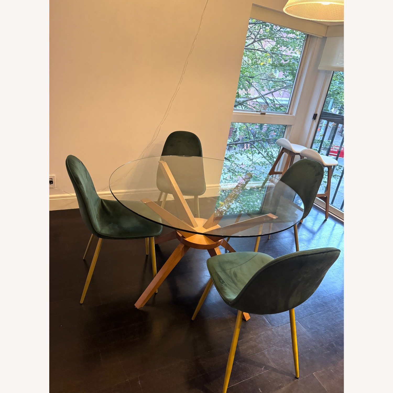 Modern Glass Dining Set - image-2