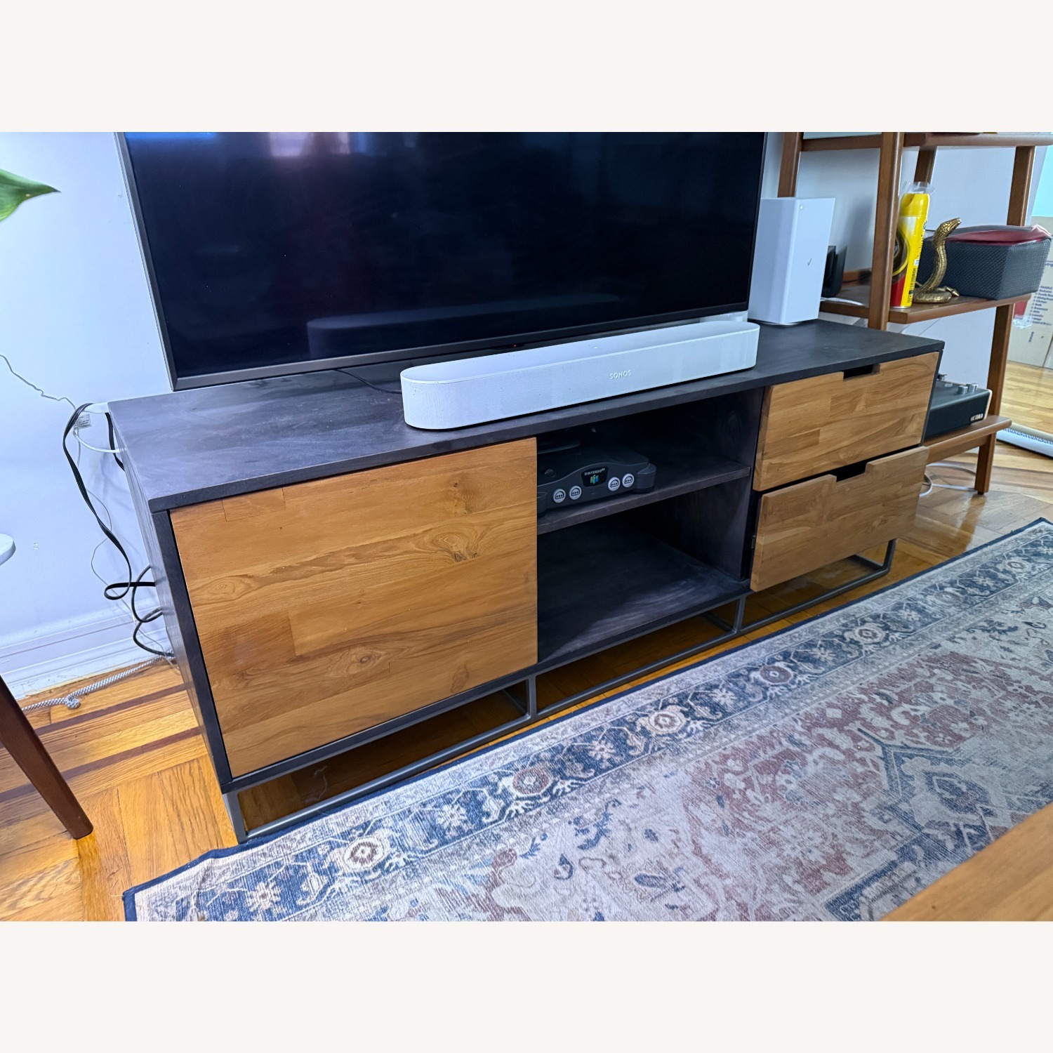 CB2 Congo Natural Wood Media Storage - image-3