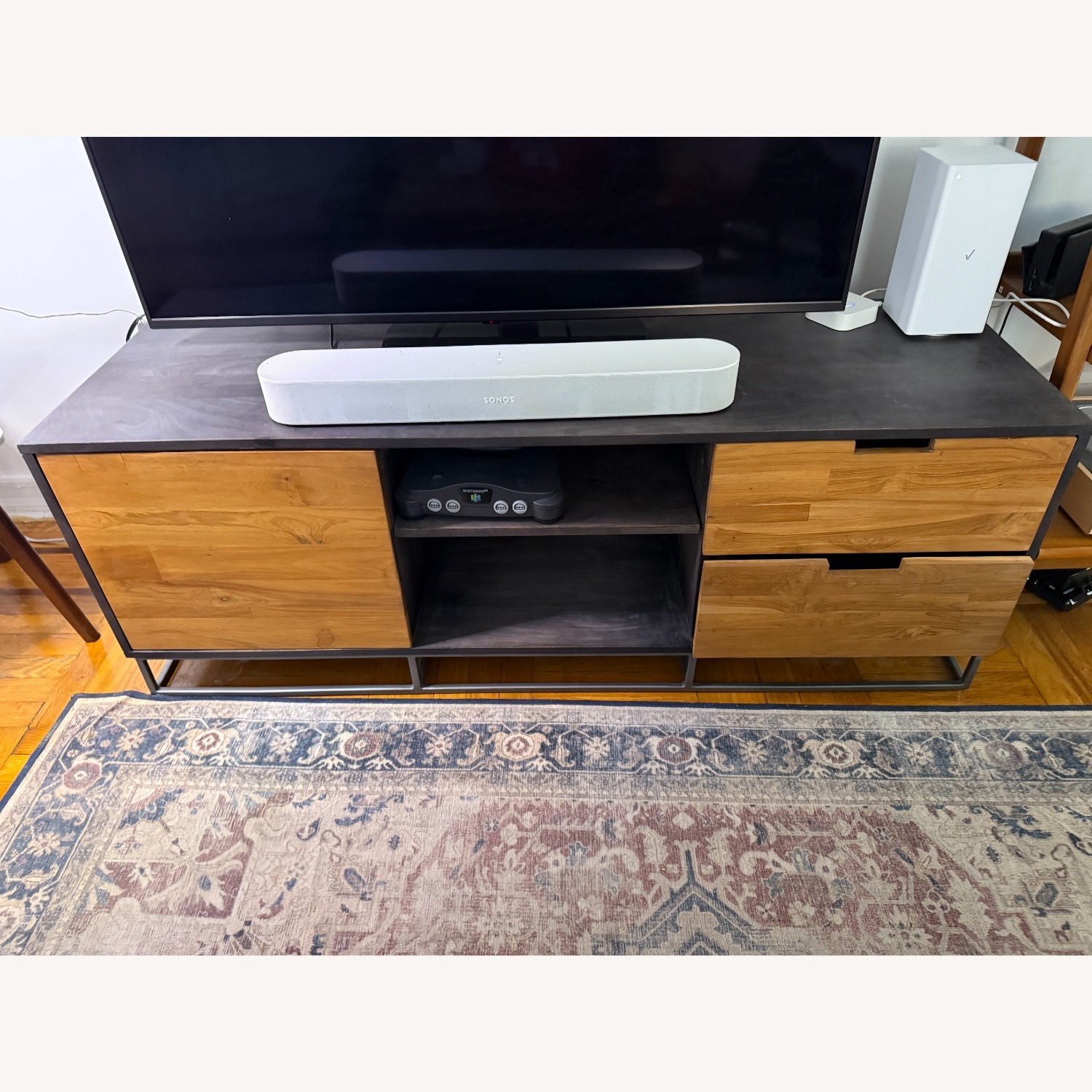 CB2 Congo Natural Wood Media Storage - image-1