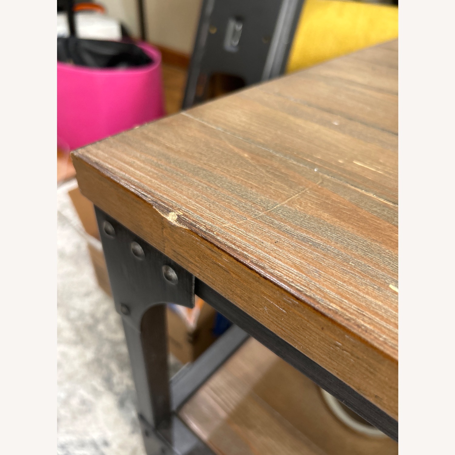 Vintage/Antique Dark Brown Wood Coffee Table - image-4