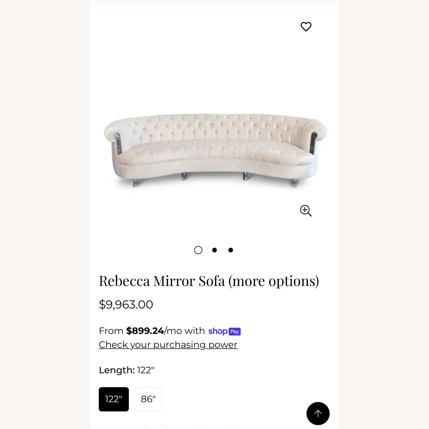 Rebecca Mirror Luxury Sofa - image-5