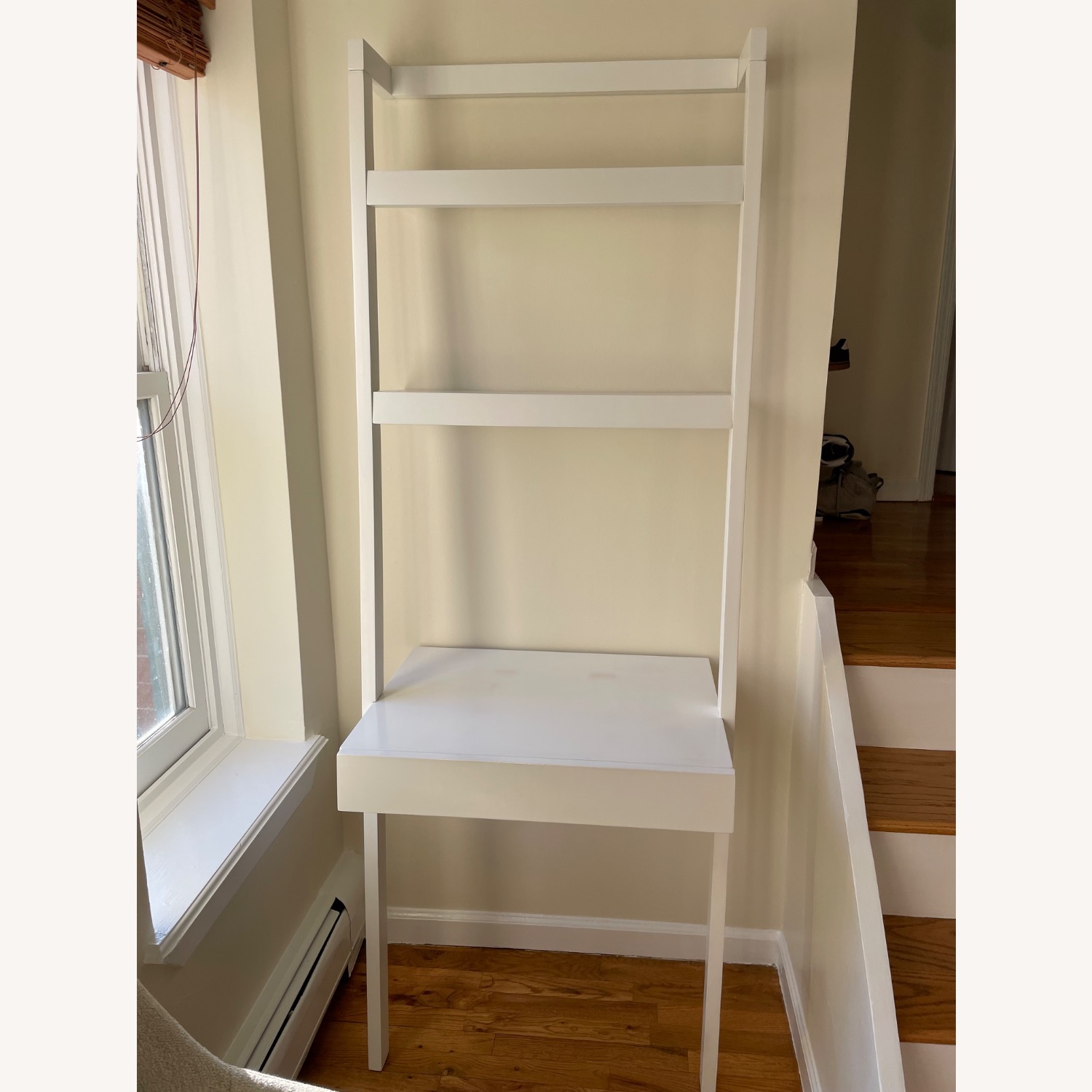 Crate & Barrel Sawyer Desk White Wood Desk - image-2