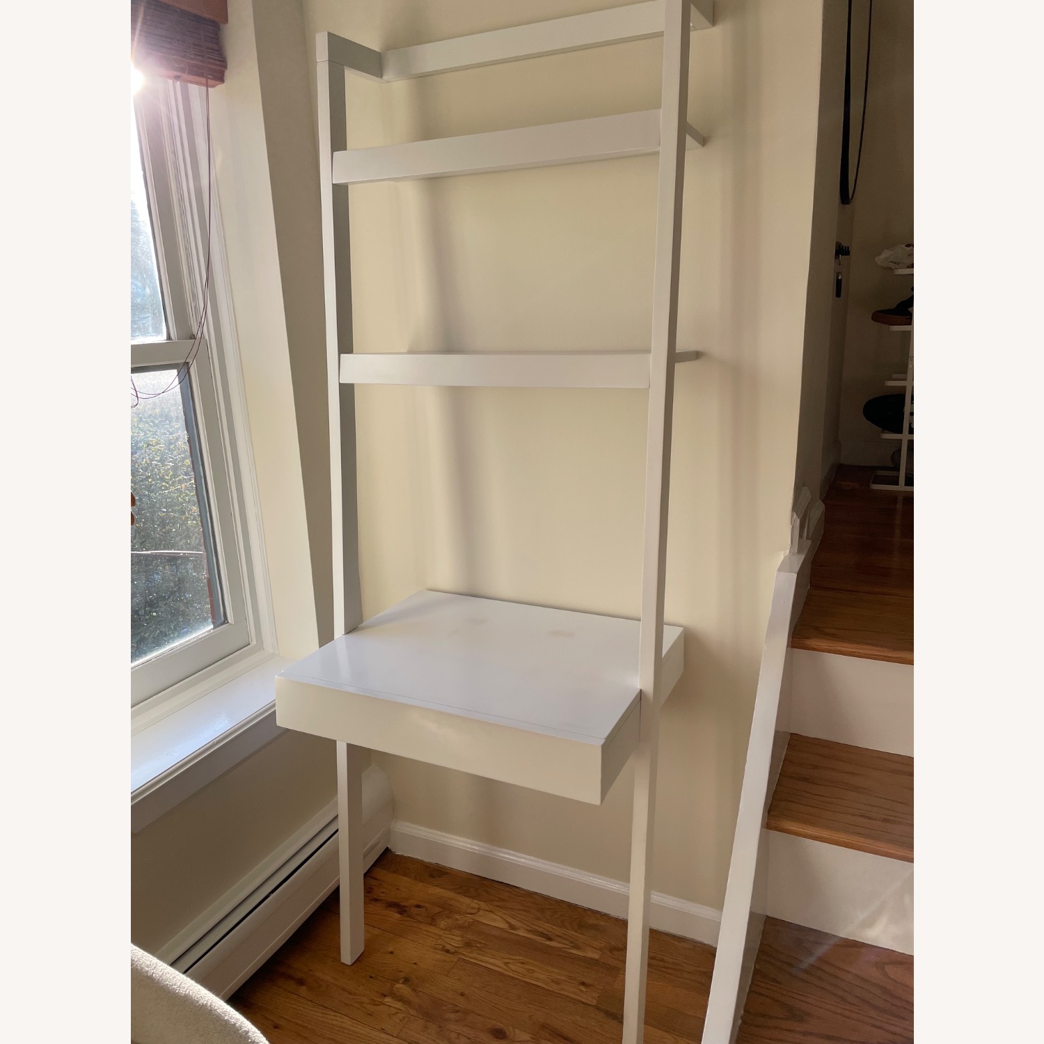 Crate & Barrel Sawyer Desk White Wood Desk - image-3