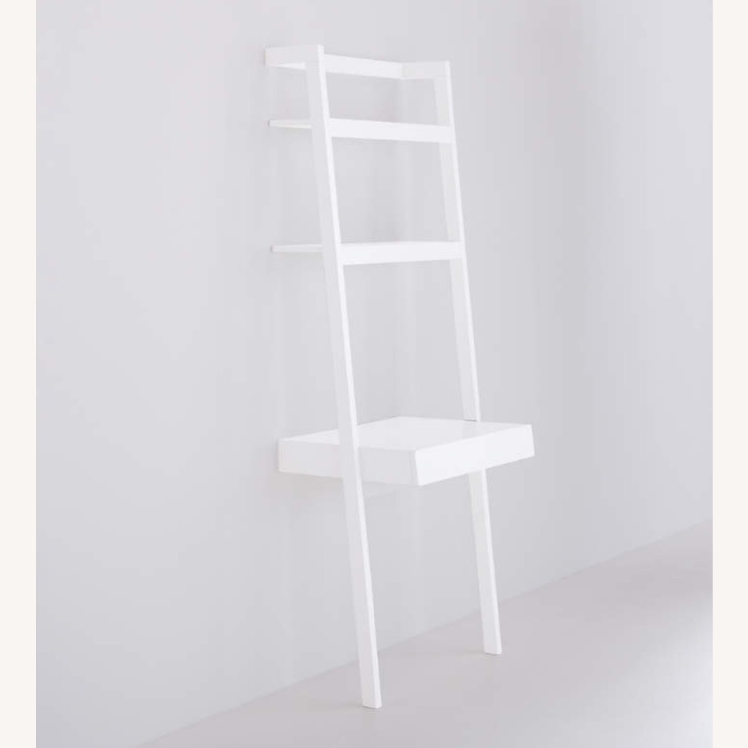 Crate & Barrel Sawyer Desk White Wood Desk - image-1