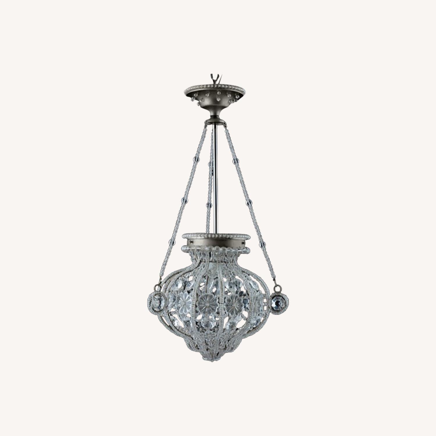 Handmade Italian Crystal & Gold Pendant Light  - image-0