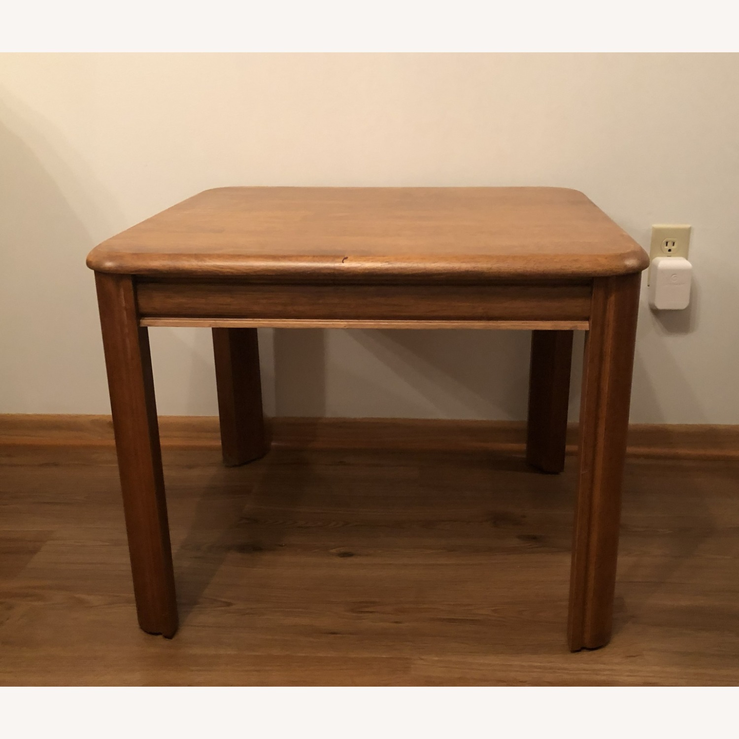 Light Brown Wood Side Table - image-1